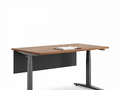 Стол регулируемый механически LVL UP P-02-160х80 RAL 9005, Орех Дижон натуральный фото