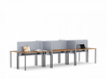 Рабочая станция PROSTO PC 140х60-3 RAL 9005, Орех Дижон натуральный фото