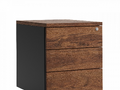 Тумба офисная PUMBA S3 RAL 9005,Дуб Чарльстон фото