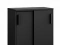 Шкаф архивный малый OASYS ША-80х2-05 RAL 9005, Муар чёрный фото