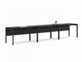 Конференц стол D.SYS КС-140х70-01 RAL 9005, Муар чёрный фото
