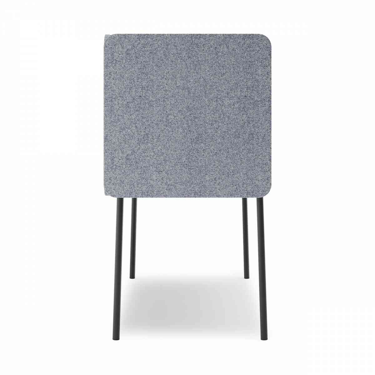 Стол прямоугольный GIBKO с экранами 140х60 RAL 9005, Дуб Чарльстон фото 2