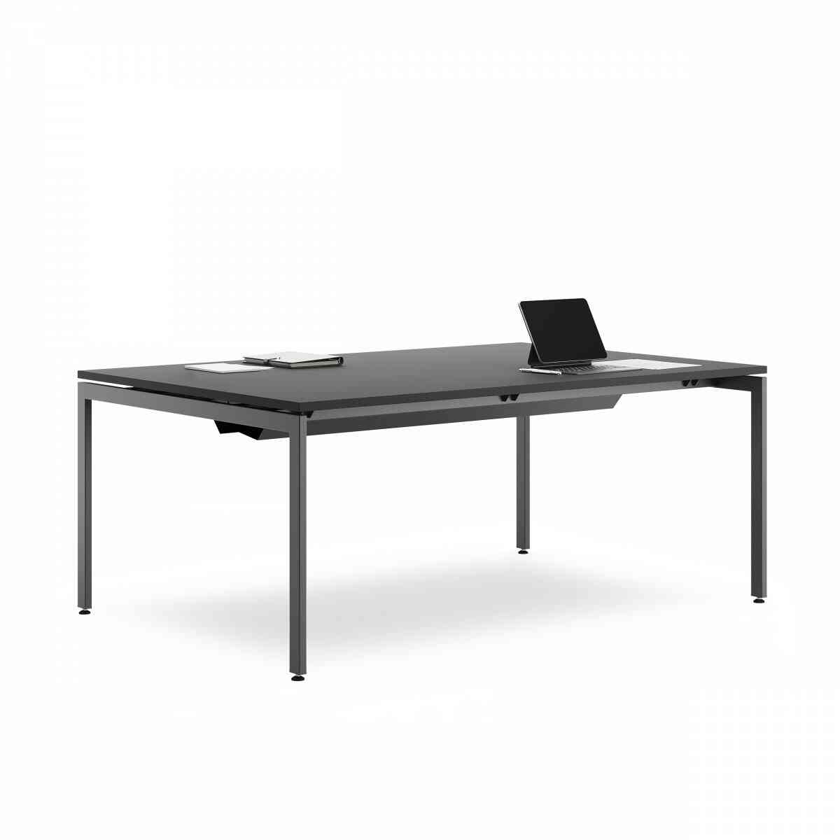 Переговорный стол D.SYS ПС-180х120 RAL 9005, Муар чёрный фото 1