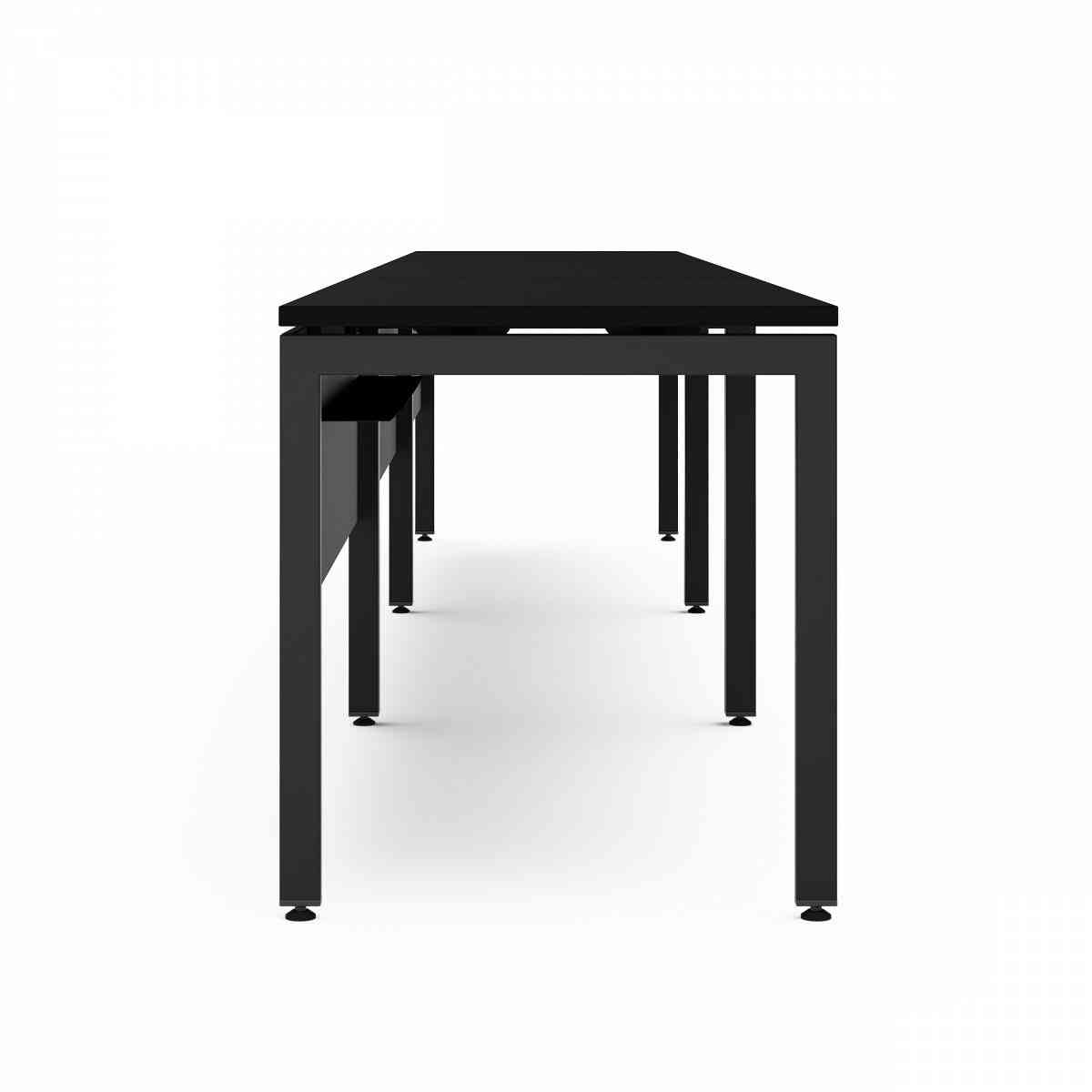 Конференц стол D.SYS КС-140х70-01 RAL 9005, Муар чёрный фото 2