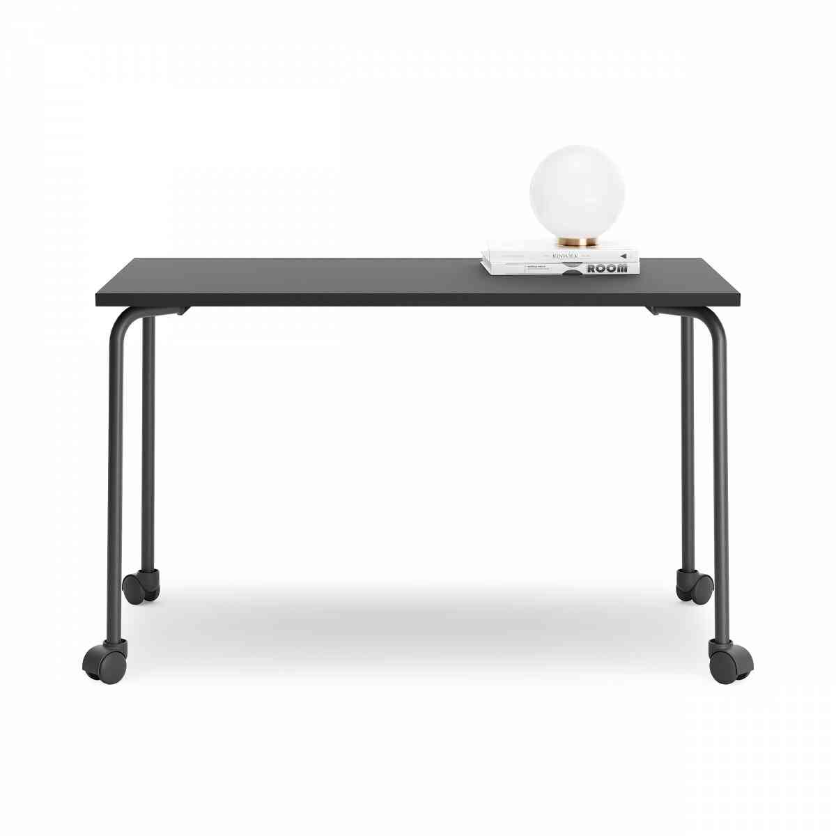 Стол прямоугольный перекатной GIBKO 140х60 RAL 9005, Муар чёрный фото 2