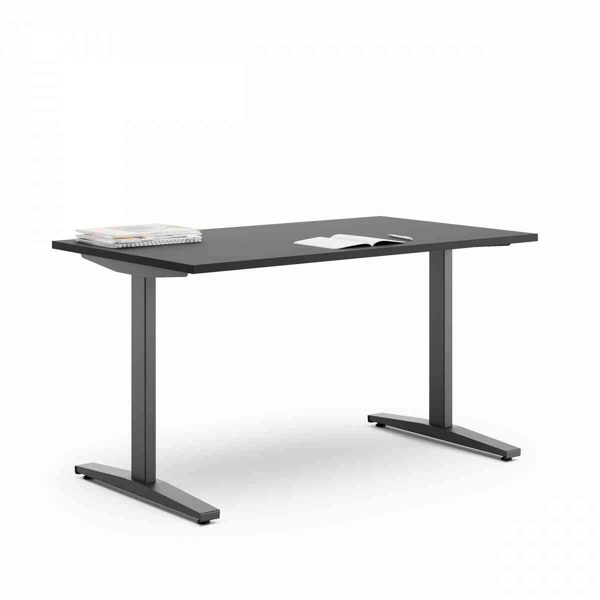 Стол нерегулируемый LVL UP-01-180х80 RAL 9005, Муар чёрный фото 1