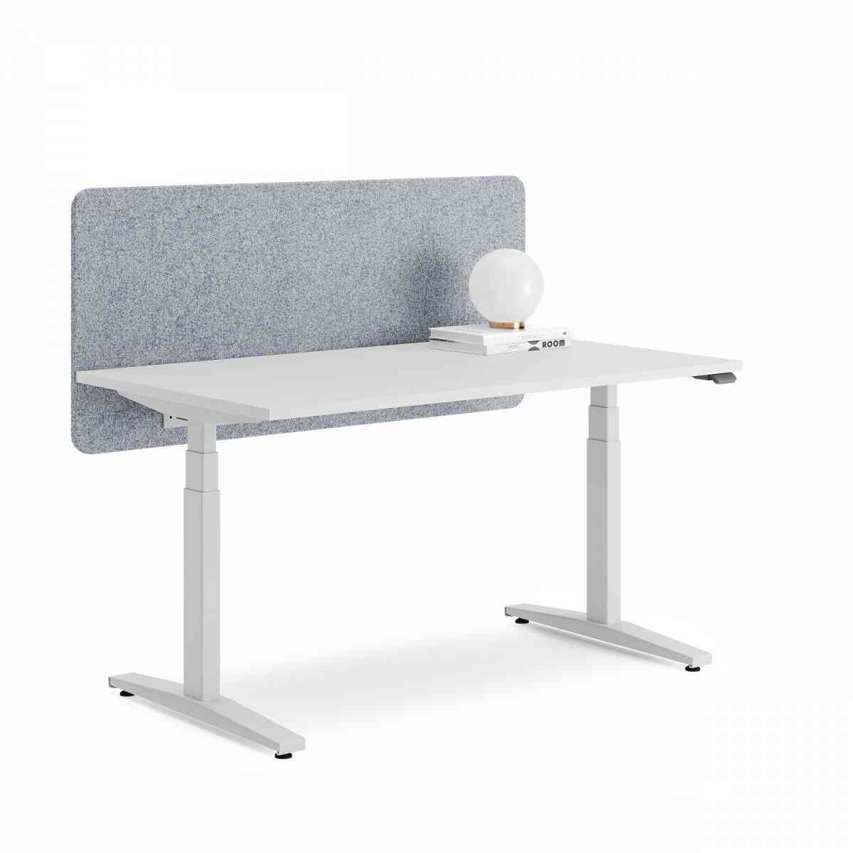 Стол регулируемый механически LVL UP P-03-160х80 RAL 9016, Белый премиум фото 1