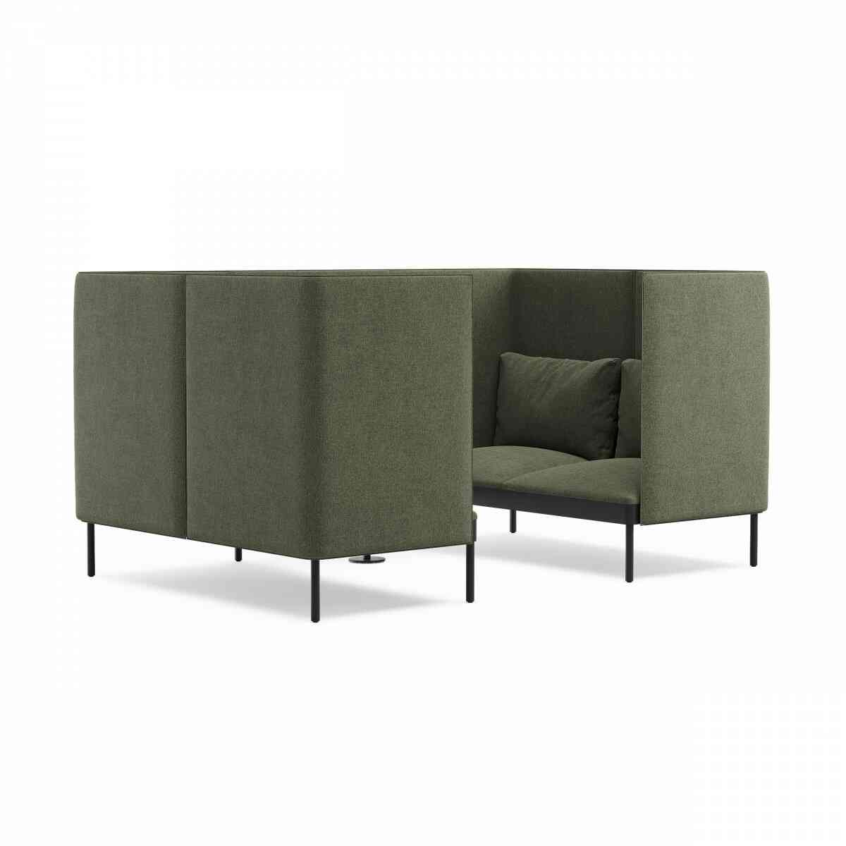 Кабина 4-местная со столиком NAURA, RAL 9005, c696 фото 1