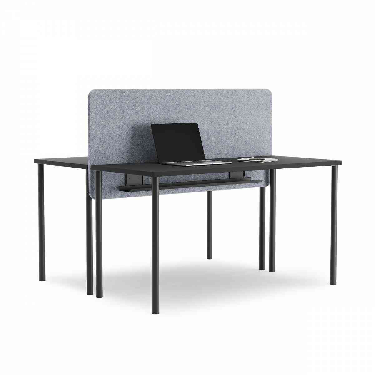 Рабочая станция PROSTO PC 140х60-1 RAL 9005, Муар чёрный фото 1