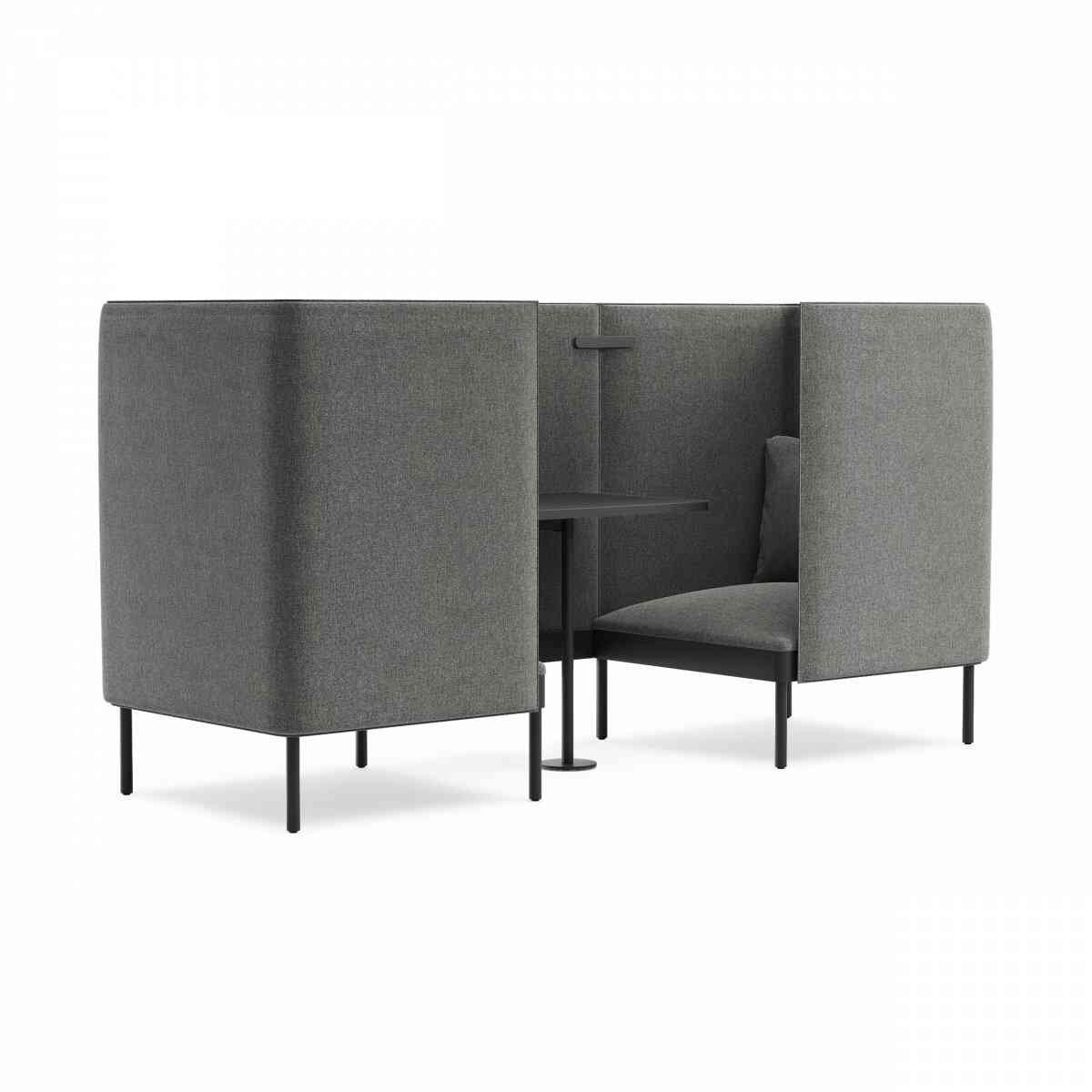 Кабина 2-местная со столиком NAURA, RAL 9005, c995 фото 1