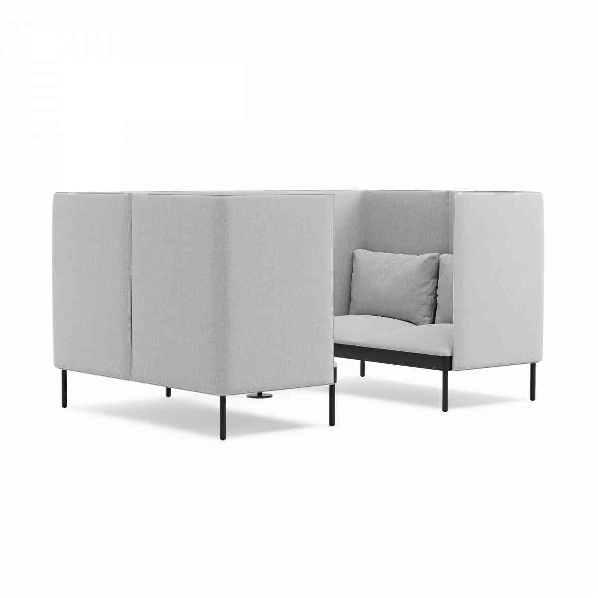 Кабина 4-местная со столиком NAURA, RAL 9005, c990 фото 1