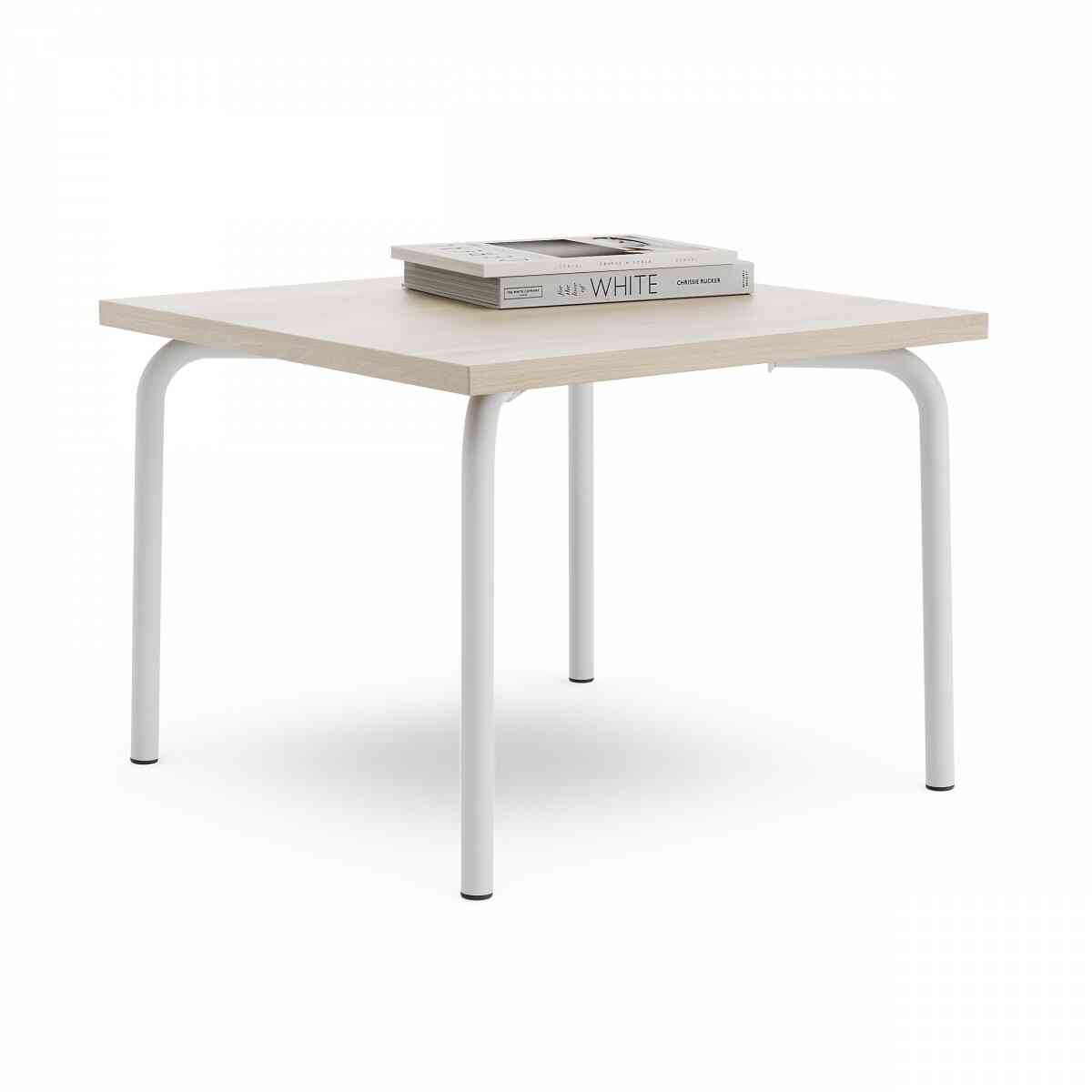 Cтол низкий квадратный GIBKO 60х60 RAL 9016, Акация Лэйклэнд фото 1