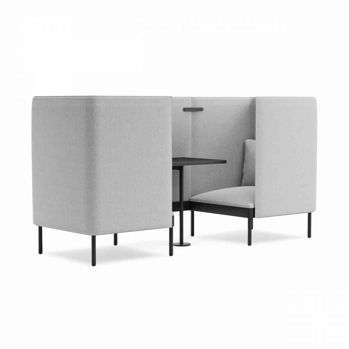 Кабина 2-местная со столиком NAURA, RAL 9005, c990 фото 1