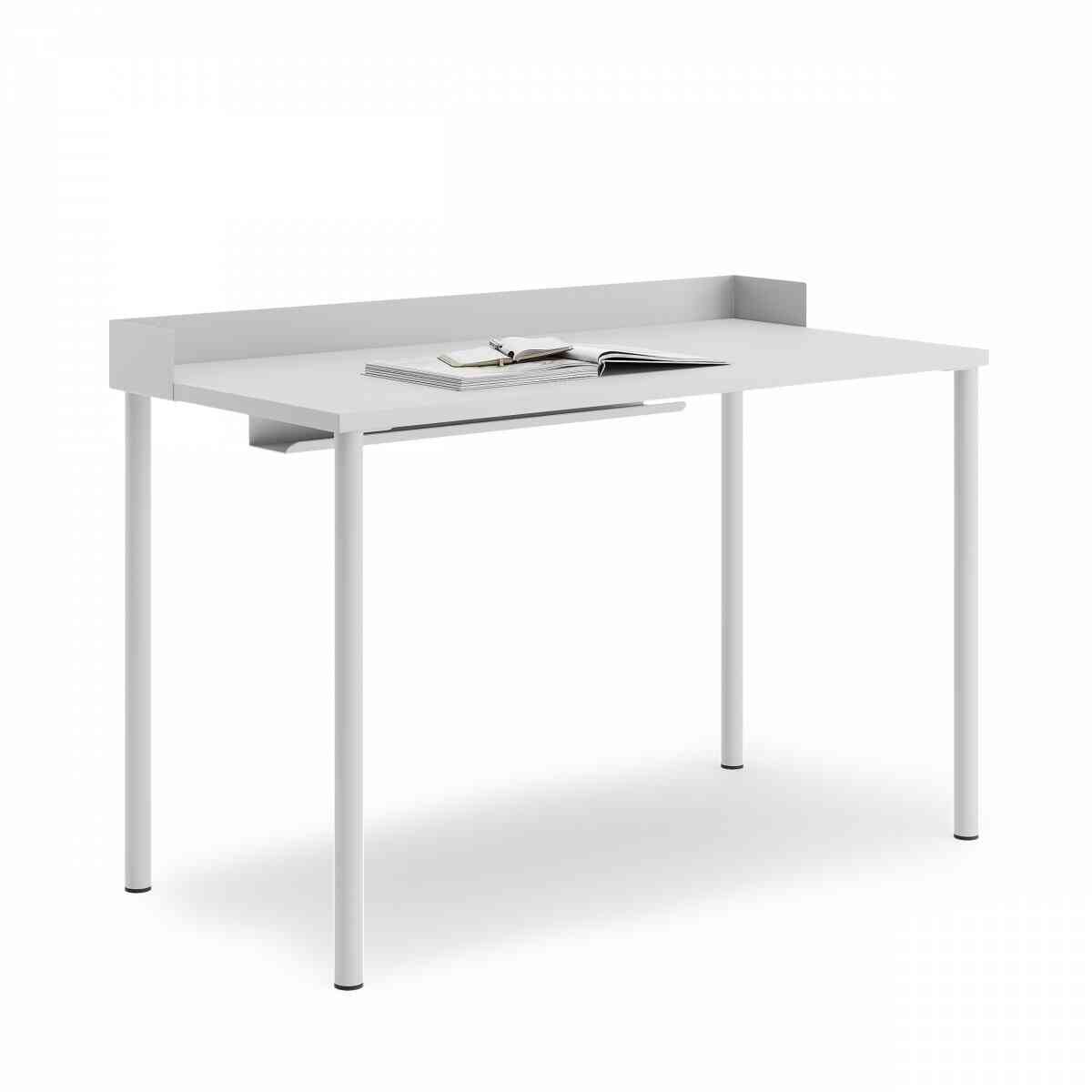 Стол прямоугольный PROSTO с бортиком 140х60 RAL 9016, Белый премиум фото 1