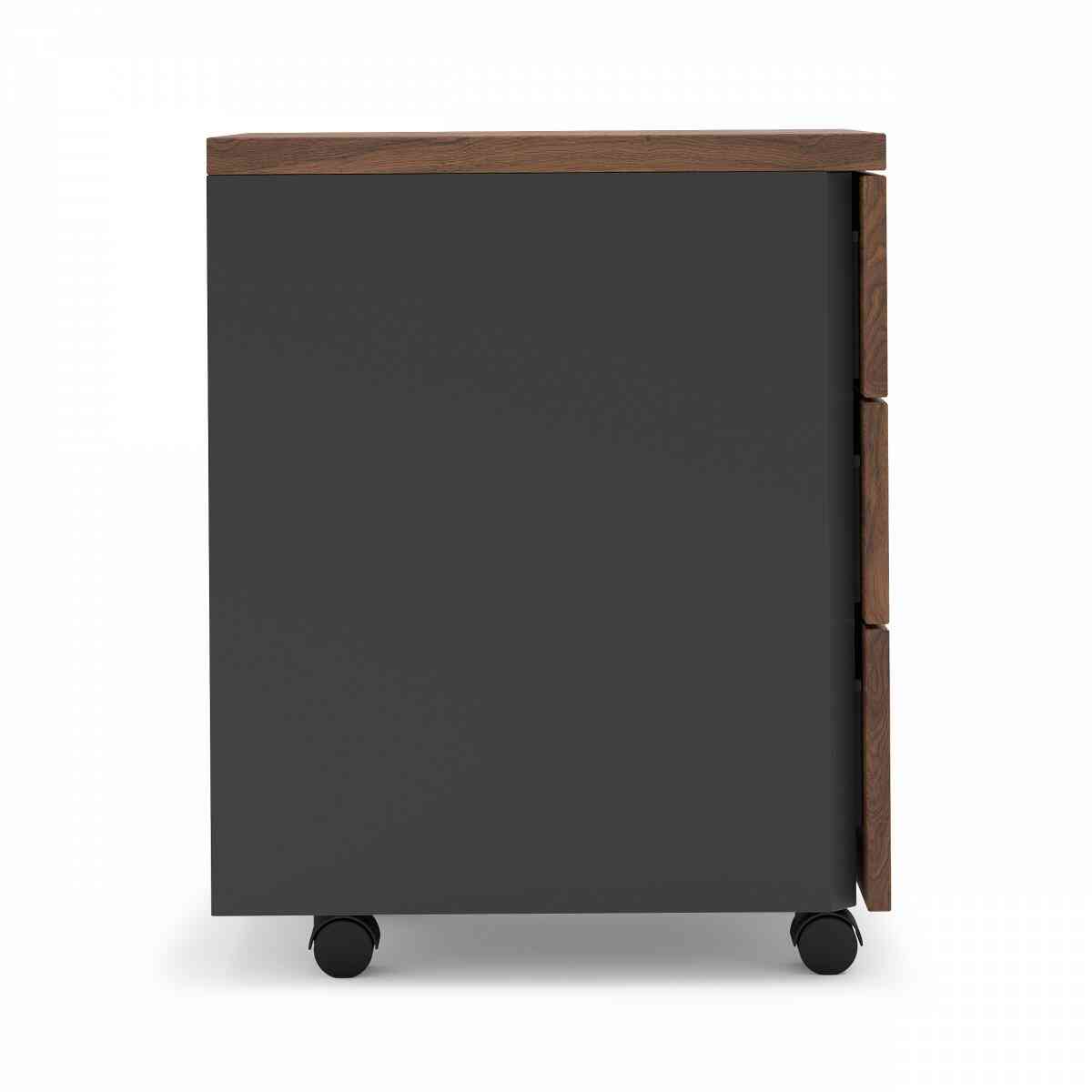 Тумба офисная TIMON S3 RAL 9005, Дуб Чарльстон фото 3