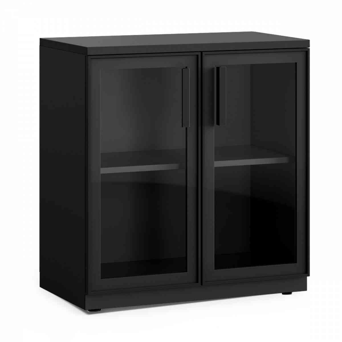 Шкаф архивный малый OASYS ША-80х2-03 RAL 9005, Муар чёрный фото 1