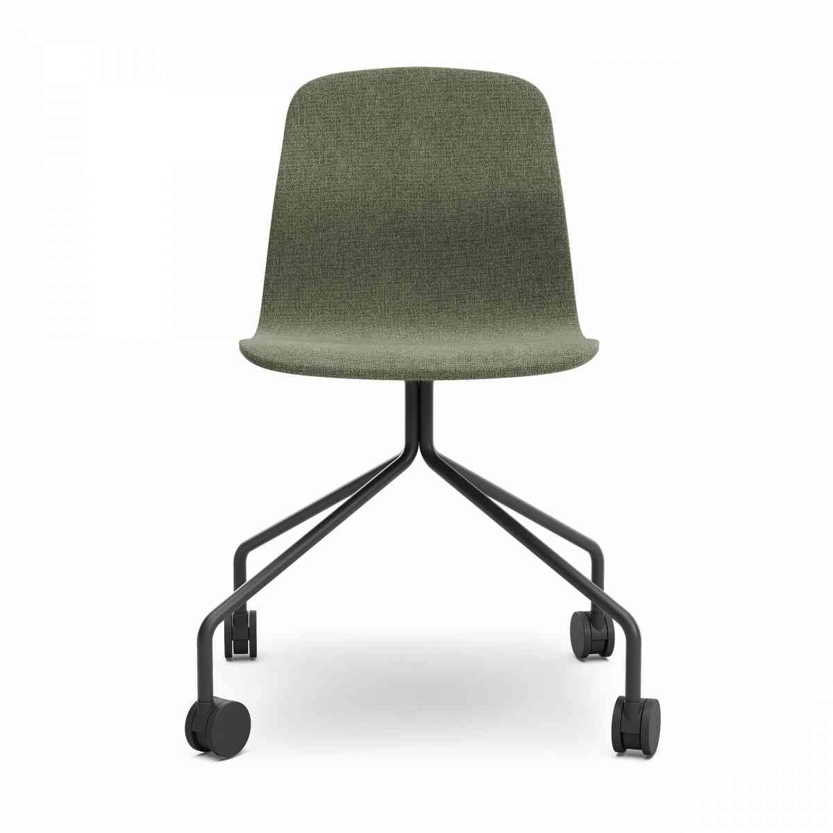 LOVKO Стул мягкий на колесиках (крестовина), RAL 9005, c696 фото 3