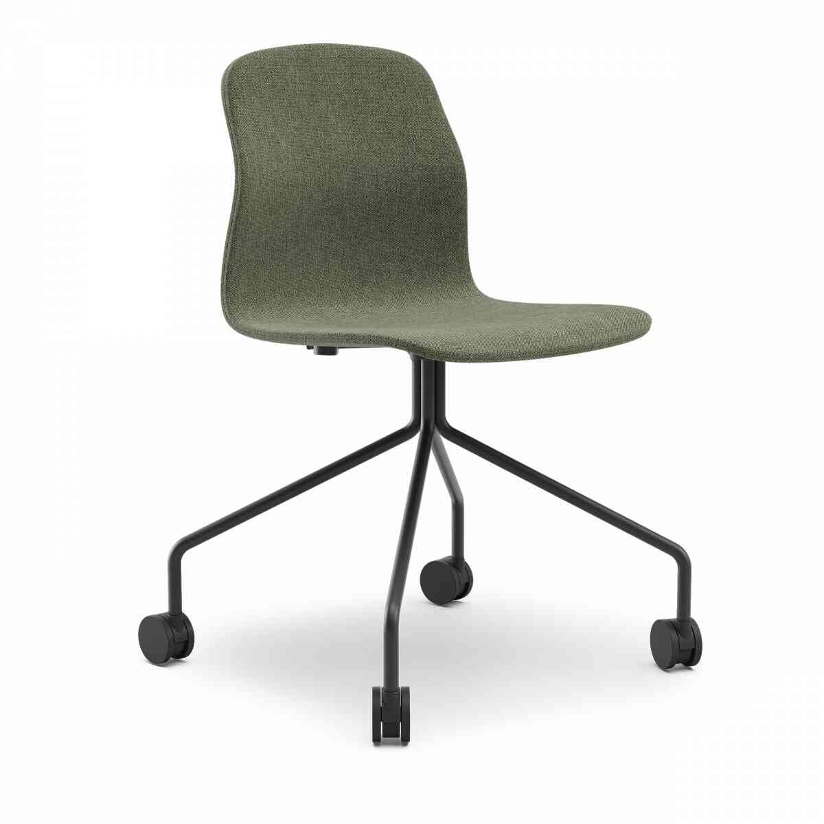 LOVKO Стул мягкий на колесиках (крестовина), RAL 9005, c696 фото 1