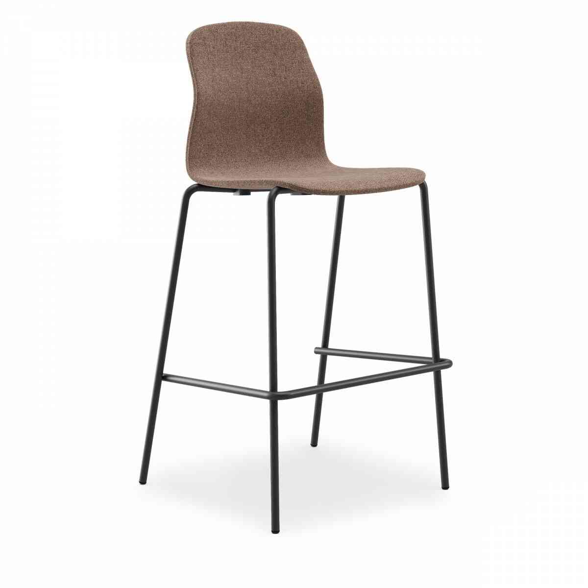 LOVKO Стул мягкий барный h75, RAL 9005, c232 фото 1