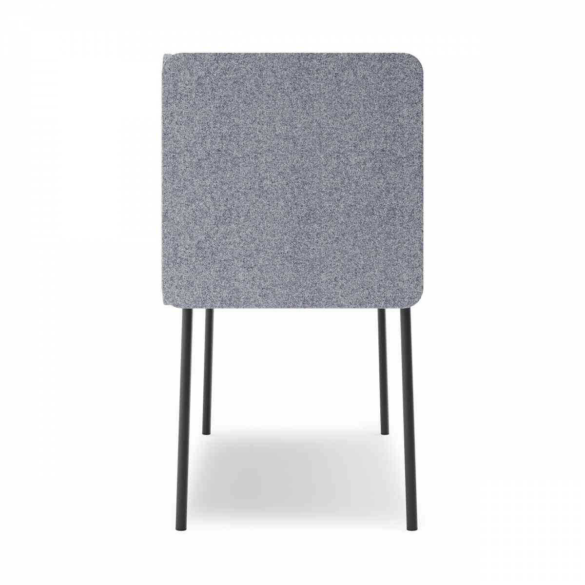 Стол прямоугольный GIBKO с экранами 140х60 RAL 9005, Муар чёрный фото 2