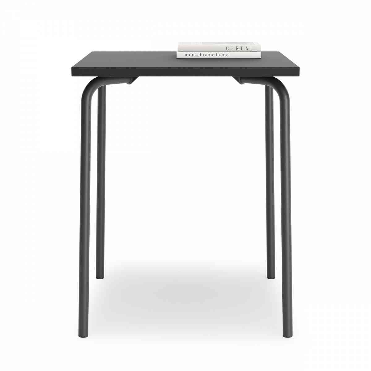 Стол квадратный GIBKO 60х60 RAL 9005, Муар чёрный фото 2