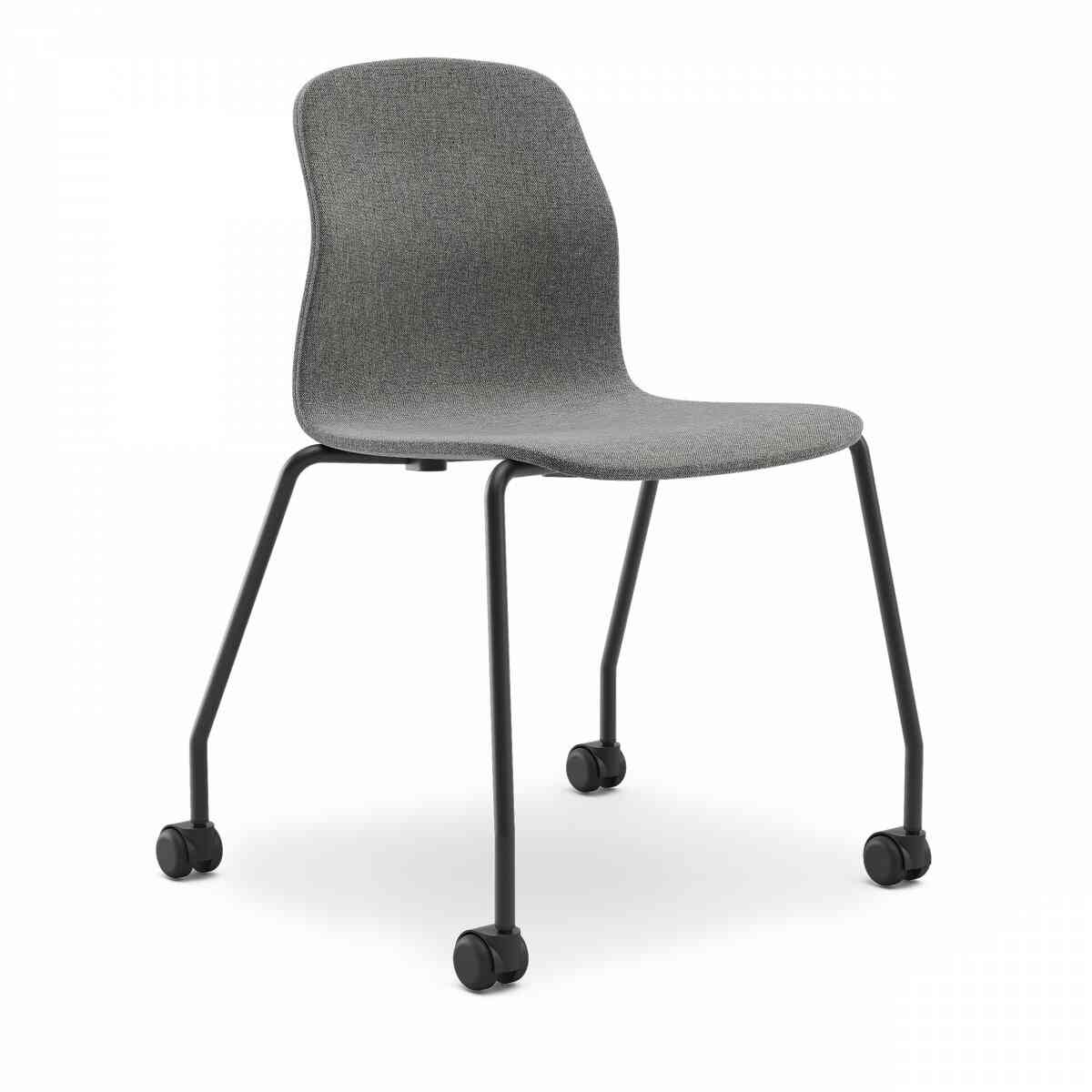 Стул мягкий на колесиках LOVKO, RAL 9005, c995 фото 1