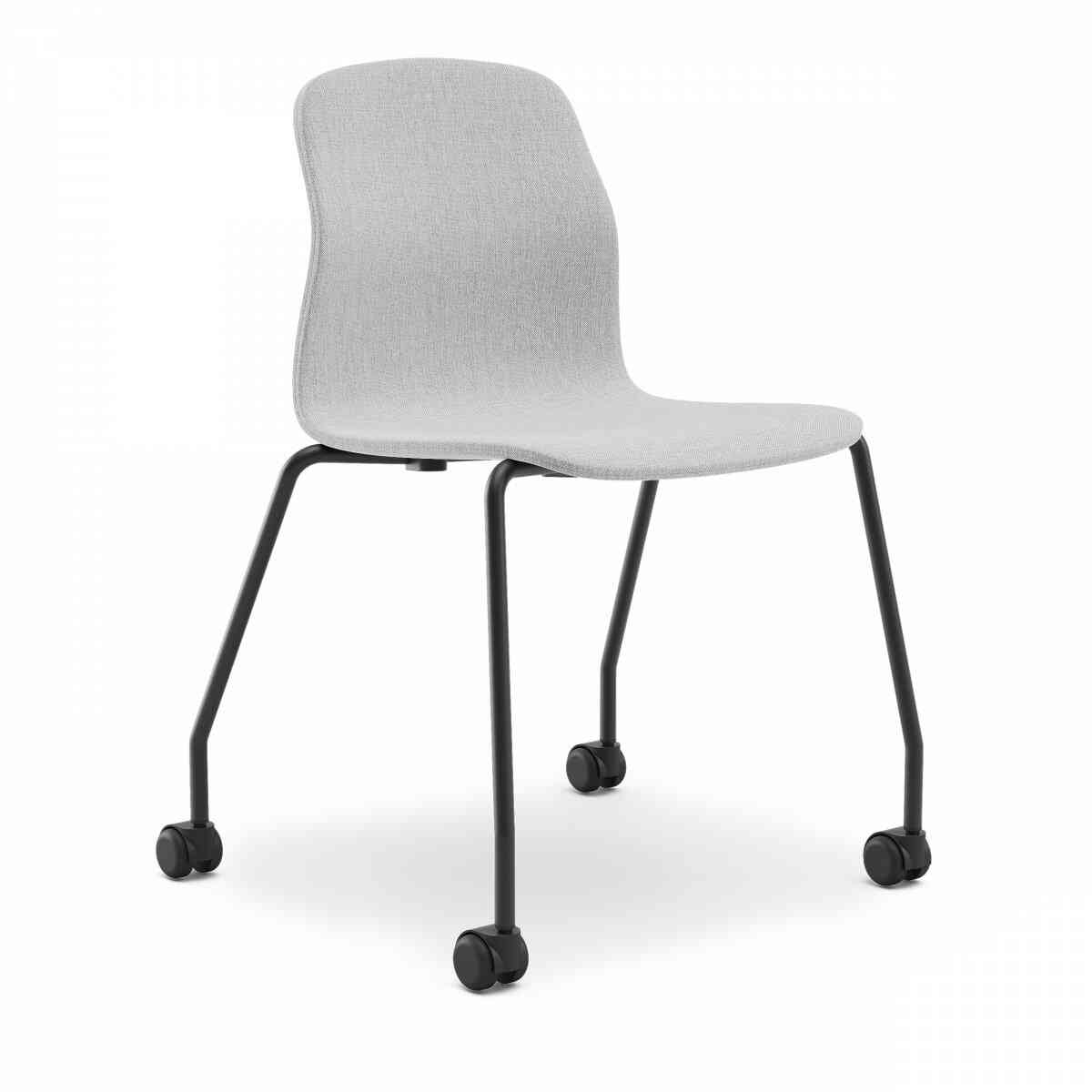 Стул мягкий на колесиках LOVKO, RAL 9005, c990 фото 1