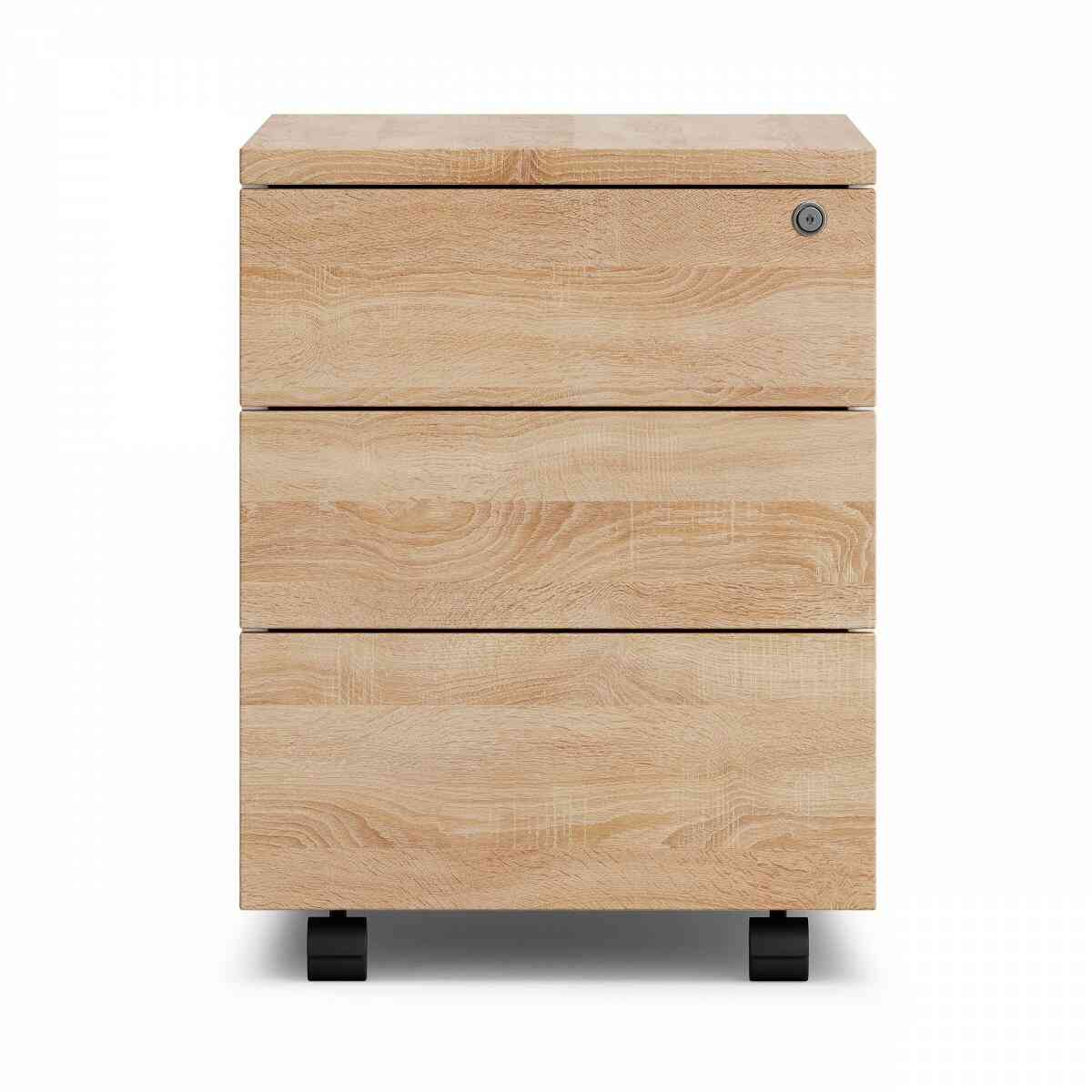 Тумба офисная PUMBA S3 RAL 9016, Дуб Бардолино натуральный фото 2