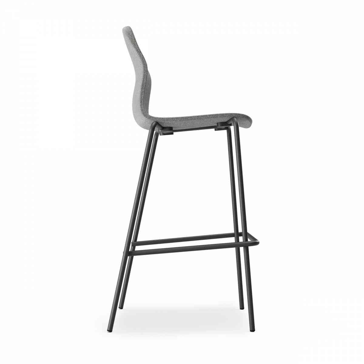 LOVKO Стул мягкий барный h75, RAL 9005, c995 фото 3