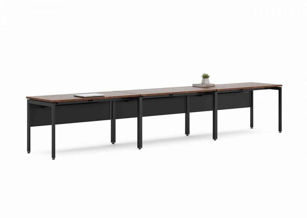 Конференц стол D.SYS КС-140х70-01 RAL 9005, Дуб Чарльстон фото 1