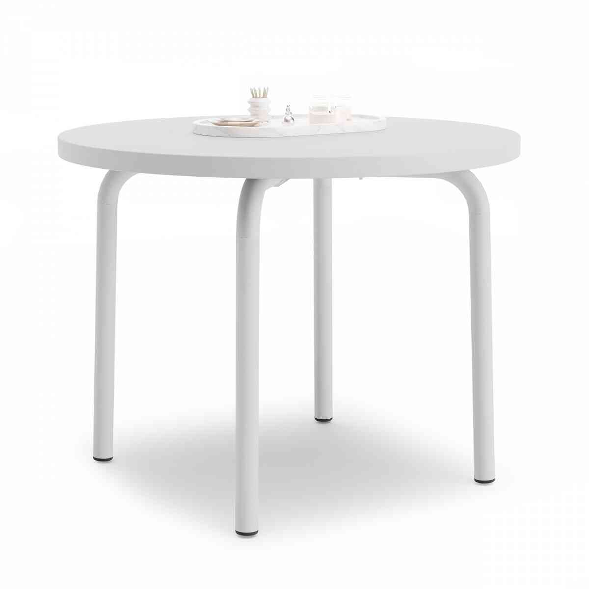 Стол низкий круглый GIBKO 60х60 RAL 9016, Белый премиум фото 1