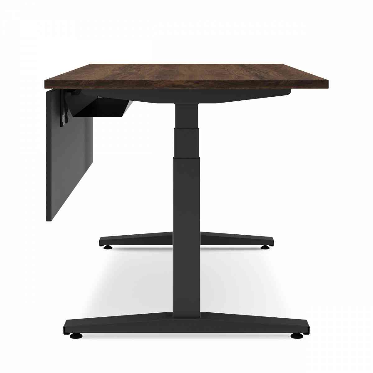 Стол регулируемый механически LVL UP P-02-140х70 RAL 9005, Дуб Чарльстон фото 2