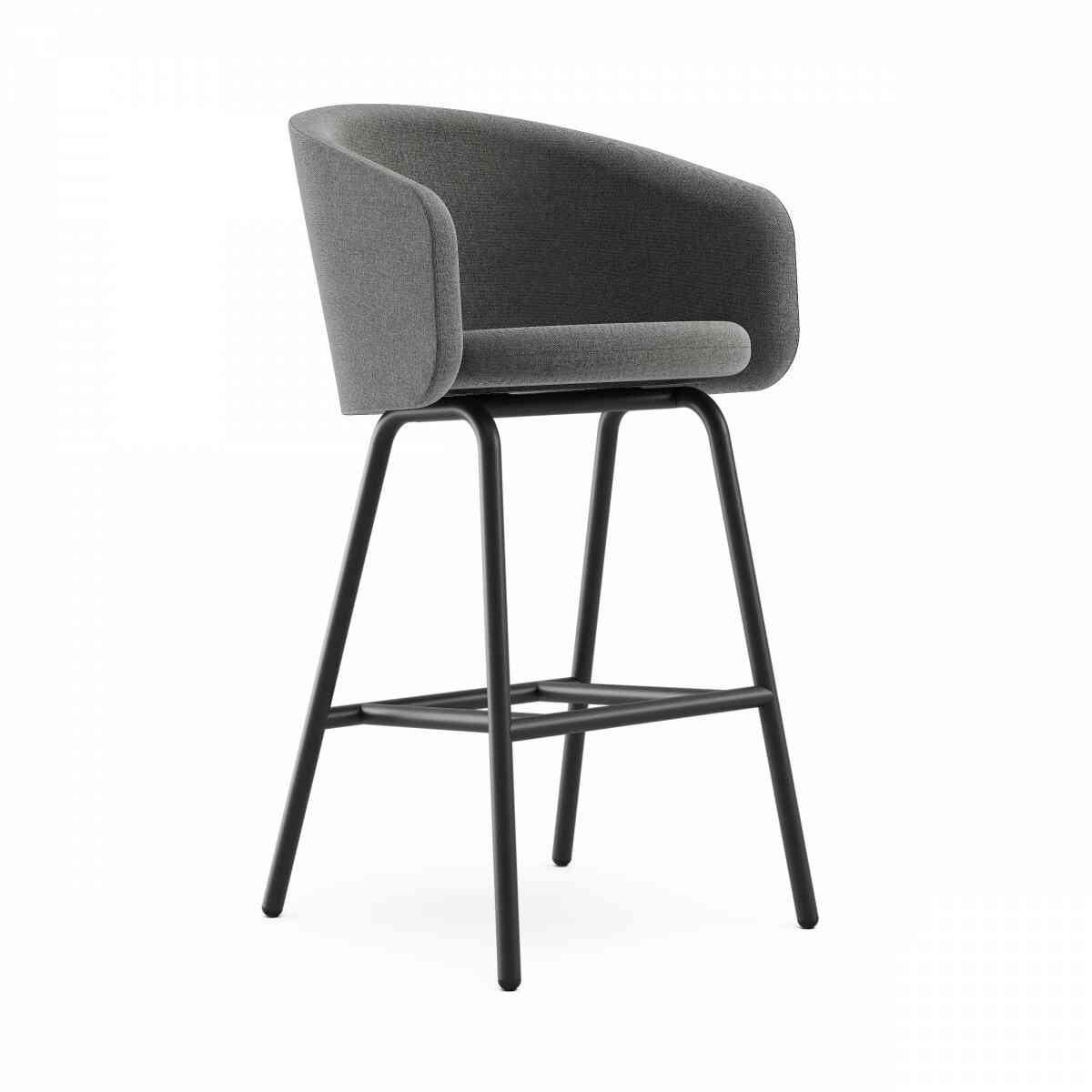 Стул Plum барный RAL 9005, c995 фото 1