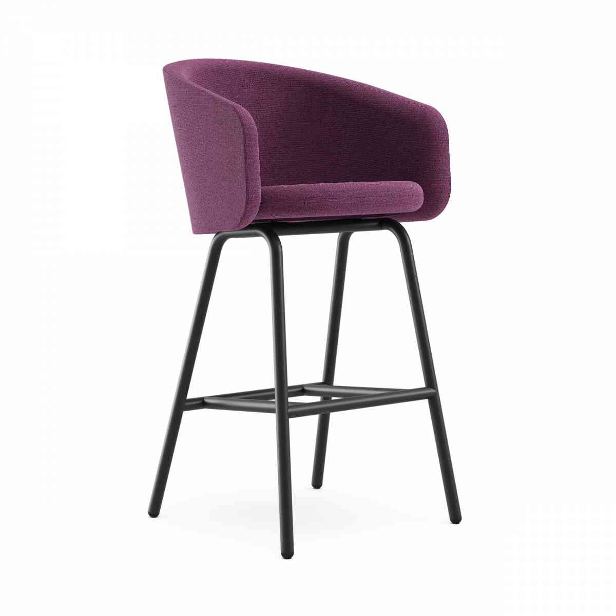 Стул Plum барный RAL 9005, 014 фото 1